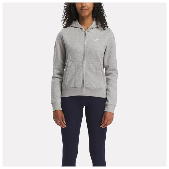 Reebok Γυναικεία ζακέτα Identity Small Logo Fleece Full-Zip Hoodie Reebok Γυναικεία ζακέτα Identity Small Logo Fleece Full-Zip Hoodie